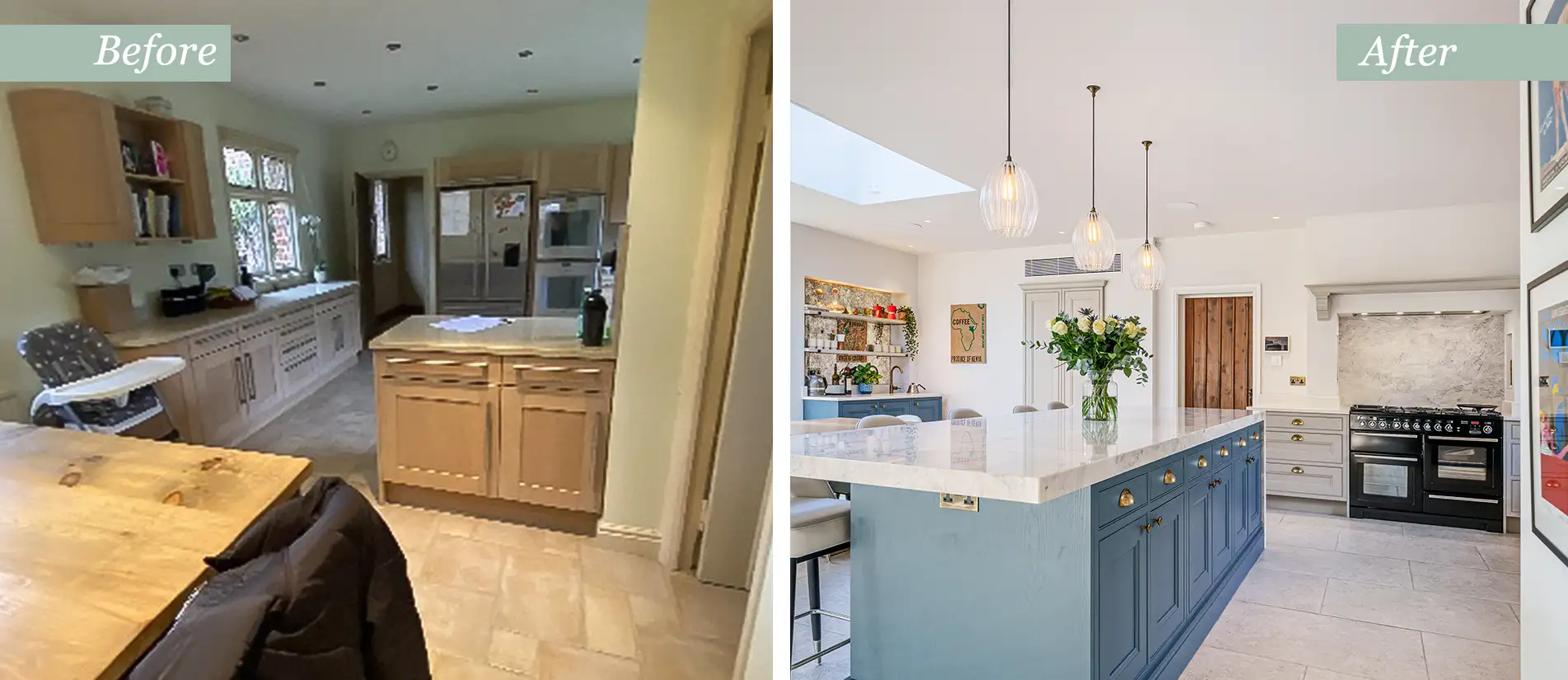 Kitchen renovation project near Concord MA by Spiral Interior Spaces