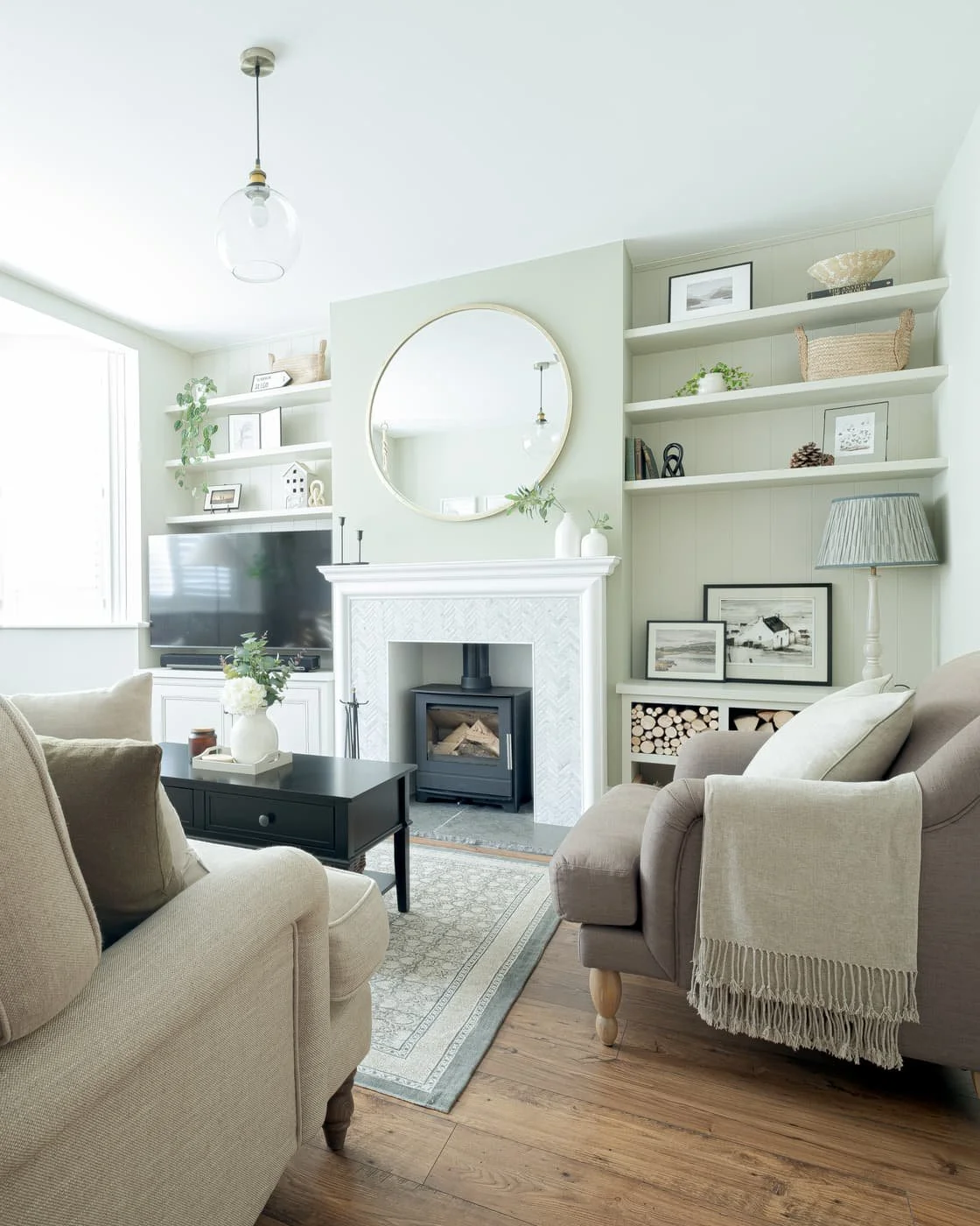 Cozy living room with modern interior design