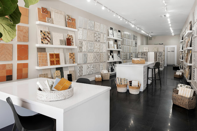 Marble tile showroom display