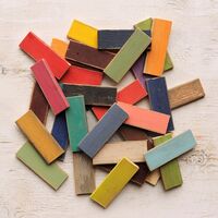 Distressed paint chips
