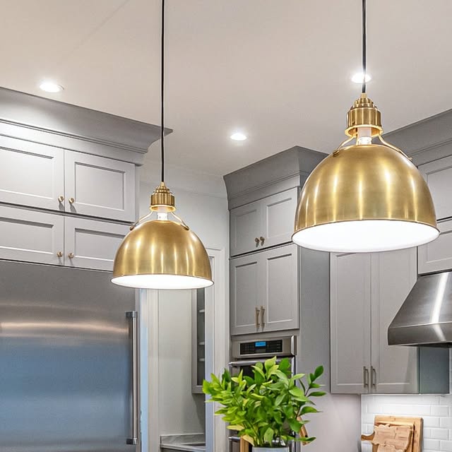 Gray and gold kitchen remodel Boxborough MA interior designer